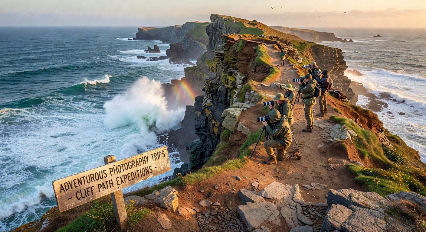 Dramatic coastal cliffs
